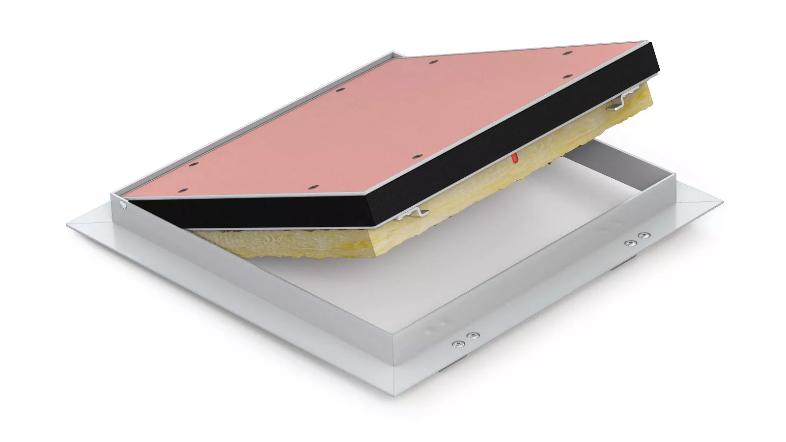 Revizní dvířka požární EI60 hliníková do SDK stěny 200x200x25